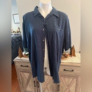 Campia easy care men’s short sleeve casual button down shirt